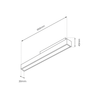 Magnetic track 600mm 24W 4000K