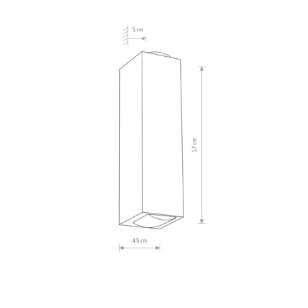 Nowodvorski Lampa ścienna zewnętrzna natynkowa biała LENS LED