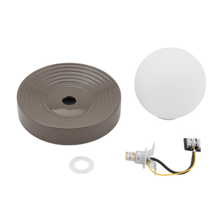 Kinkiet ceramiczny CLAY M 1xG9 brązowy Nowodvorski 11747