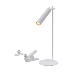 Lampka Biurkowa V-TAC 4w1 37cm Kinkiet Klips Latarka 3W LED Biała