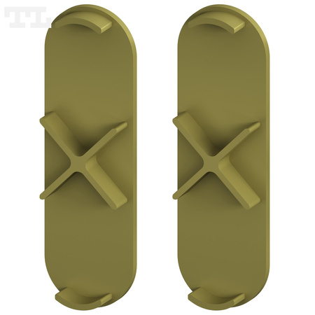 Komplet zaślepek bocznych GOLD P13-10 do osłonki C23 (2 szt bez otworu) (nr kat 7713102292)