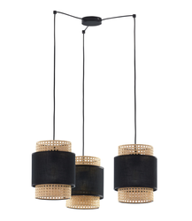 Lampa wisząca  Boho Black 3xE27 pająk