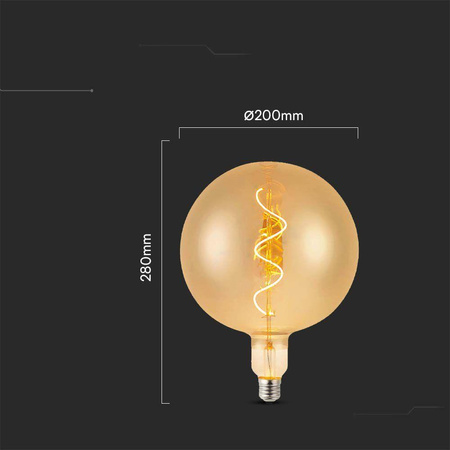 Żarówka LED V-TAC 4W E27 G200 28cm Filament Bursztyn VT-2270 2700K 250lm