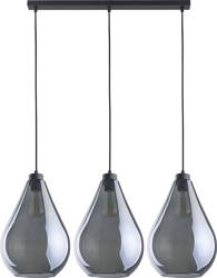Lampa wisząca FUENTE Czarna listwa 3xE27