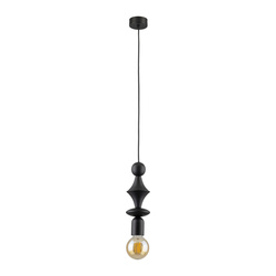 Tk Lighting TOWER BLACK lampa wisząca 1XE27