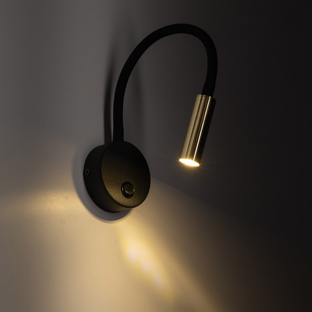 Kinkiet LAGOS Black/Gold 1xG9