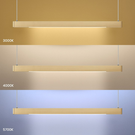 Lampa wisząca LINEA Gold 36W LED 3000K-4000K-5700K