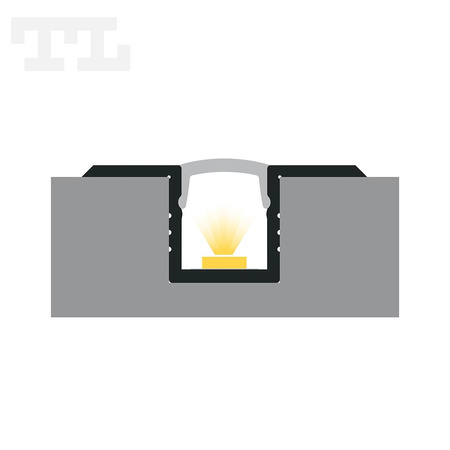LED P6-4 Profil 2000 mm czarny lakierowany (nr kat 866413)