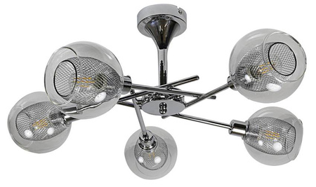 Lampa sufitowa wisząca żyrandol chromowy Ozzo Candellux 35-72252