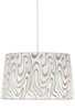 Lampa sufitowa wisząca candellux tiger 1xE27 biało-srebrny