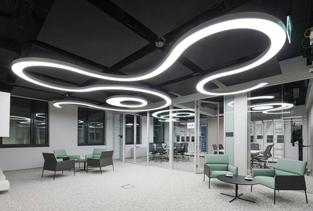 Oprawa MI-SNAKE-06, zwieszana, 65W, 3000K, bez zasilacza, 24VDC, IP20, biały lakier mat RAL9010