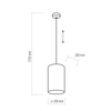 Lampa wisząca TERCINO Black 1xE27 200