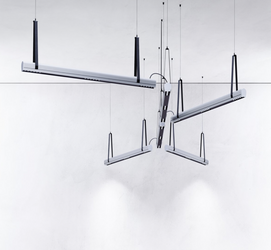 Kluś Lampa wisząca LED Tulip TU MANY ZW L=1131mm, DOT/Blenda, 43W, 4000K, DALI, SREBRNY