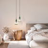 SOPHIA GREEN COGNAC LAMPA WISZĄCA 1XE14