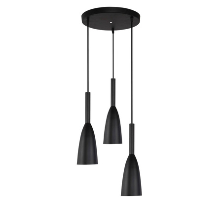 Solin 3 lampa wisząca czarna LP-181/3P BK