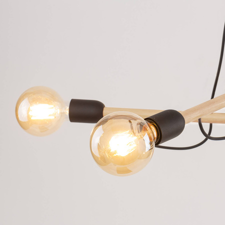 Lampa wisząca HELIX WOOD 4xE27