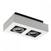Oprawa sufitowa punktowa biała podwójna  Downlight oczko