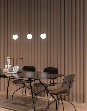 Lampa wisząca z białym matowym kloszem 14 cm K-4910 z serii ISLA