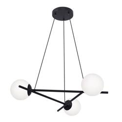 Elegancka lampa wisząca z białymi, matowymi kloszami K-4966 z serii ARTON