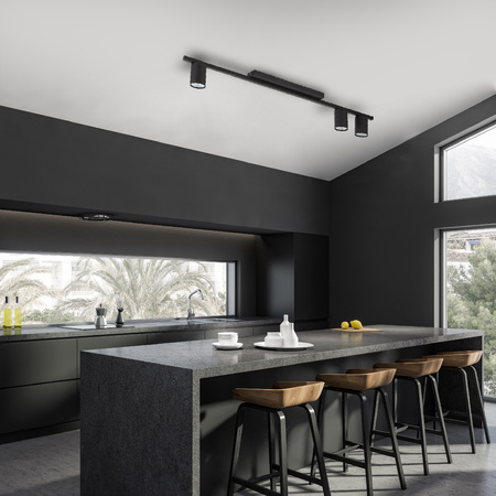 Lampa sufitowa LOGAN Black 3xGU10