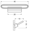 Kinkiet łazienkowy biały lampa LED 15W 4000K Cover 21-69801