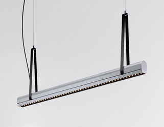 Kluś Lampa wisząca LED Tulip TU BEAM ZW L=1207mm, DOT, 17W, 3000K, DALI, SREBRNY