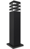 Lampa ogrodowa stojąca MALIBU 1xE27 czarny kwadrat 60cm