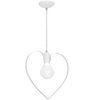 Lampa wisząca AMORE WHITE metalowa 1xE27 biała