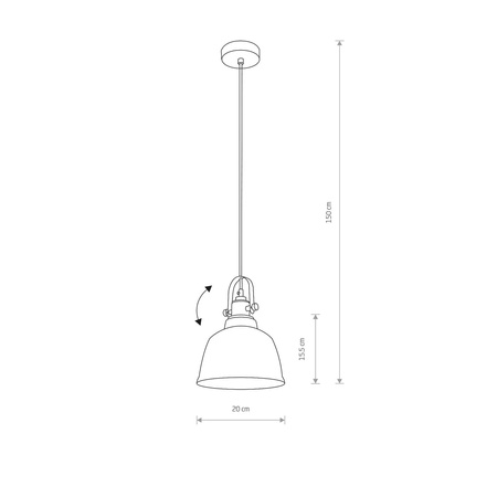 Nowodvorski Lampa wisząca srebrna AMALFI M 