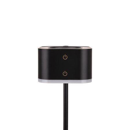 Lampka Biurkowa V-TAC 4w1 35cm Kinkiet Klips Latarka 3W LED CCT Czarna 