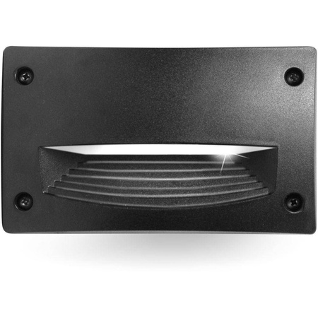 Oprawa elewacyjna ścienna LETI 200-HS wpuszczana czarna Y LED GX53 3W 3000K