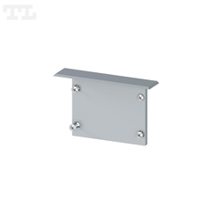 Zaślepka aluminiowa grafit 7016  P22-1 bez otworu (wkręty w komplecie) (nr ka 7722117016)