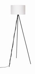 Lampa podłogowa NEPTUN trójnóg z abażurem biały walec