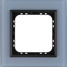 Ramka pojedyncza Ospel Sonata  Niebieskie Szkło Szronione