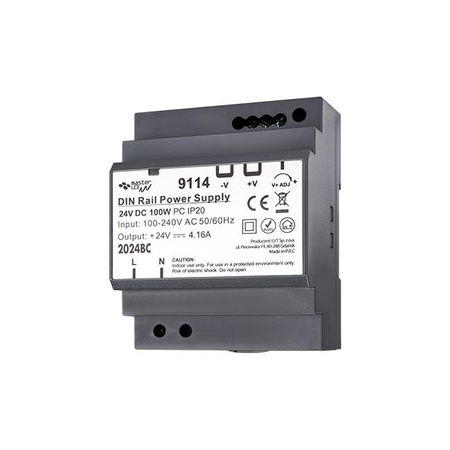 Zasilacz na szynę DIN 24V DC 100W 4.16A IP20