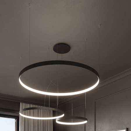 Żyrandol RIO 110 czarny LED 4000K
