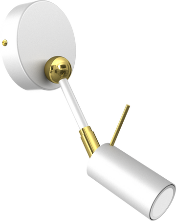 Kinkiet IRIS White/Gold 1x mini GU10