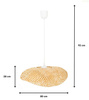 Lampa wisząca BOHO bambusowa duża NUSA 80cm 1xE27