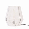 Lampa stołowa strunowa pleciona BOHO biała
