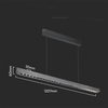 Oprawa V-TAC LED Linear SAMSUNG CHIP LIFUD Driver 36W 60st CCT Zwieszana 120cm Szary MAT VT-7-36 3000K-4000K-6400K 2880lm 5 Lat Gwarancji