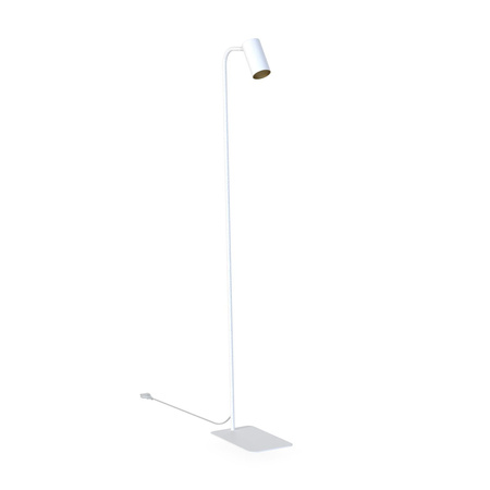 Nowodvorski Lampa podłogowa stojąca biało złota MONO 