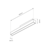 MAGNETIC TRACK 14W LED 3000K
