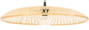 Lampa wisząca boho płaska bambusowa 60cm E27
