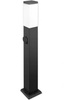 Lampa ogrodowa 1xE27 Havana stojąca 65cm czarna z gniazdem