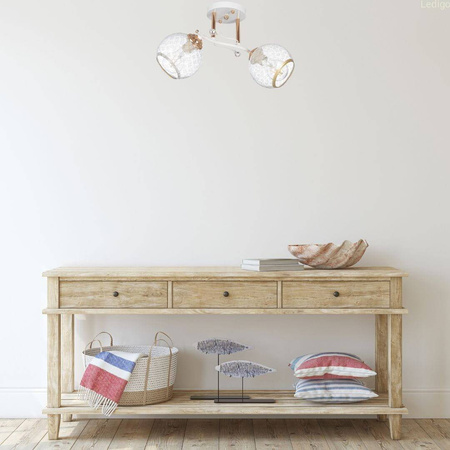 Lampa sufitowa klasyczny żyrandol kryształki Cristal  2xE27