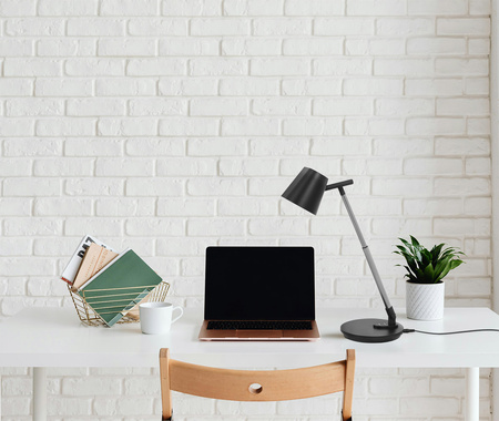 Czarna lampa biurkowa LED 7W, regulowana K-BL1527 CZARNY z serii BOLEK