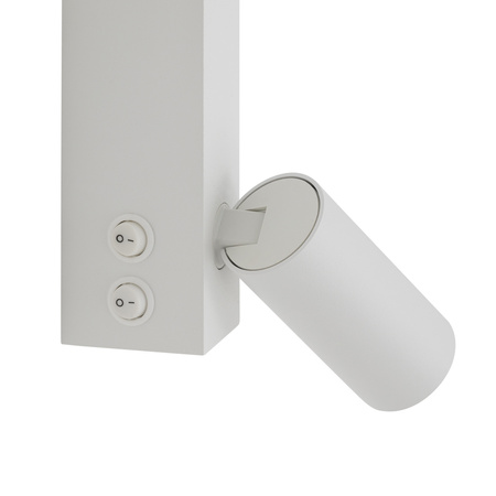 Kinkiet regulowany z włącznikiem biały EASY LED LEFT Nowodvorski 11578