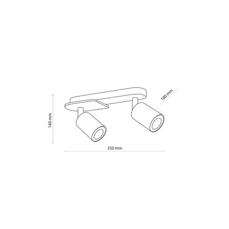 Lampa sufitowa COVER WOOD 2xGU10
