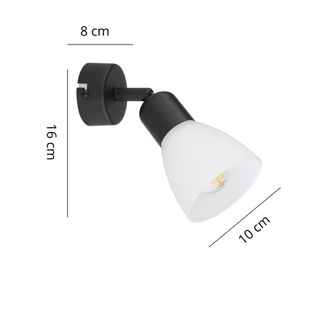 Light prestige Malta 1 spot czarna LP-877/1W BK