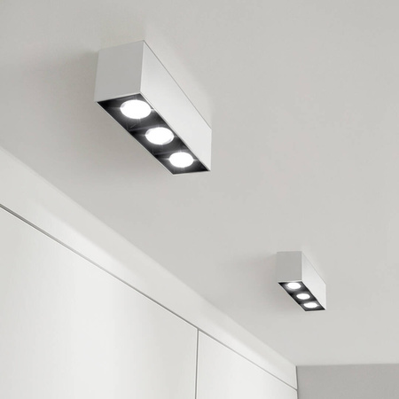 Lampa liniowa natynkowa 9W 4000K biało-czarna JDL-6T